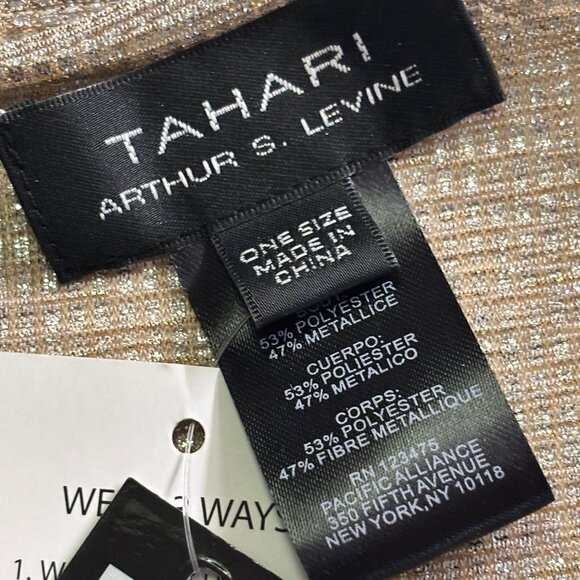 NWT Tahari Arthur S Levine, Gold Wrap, OS fit all Bundle and save 30% off - Picture 11 of 11